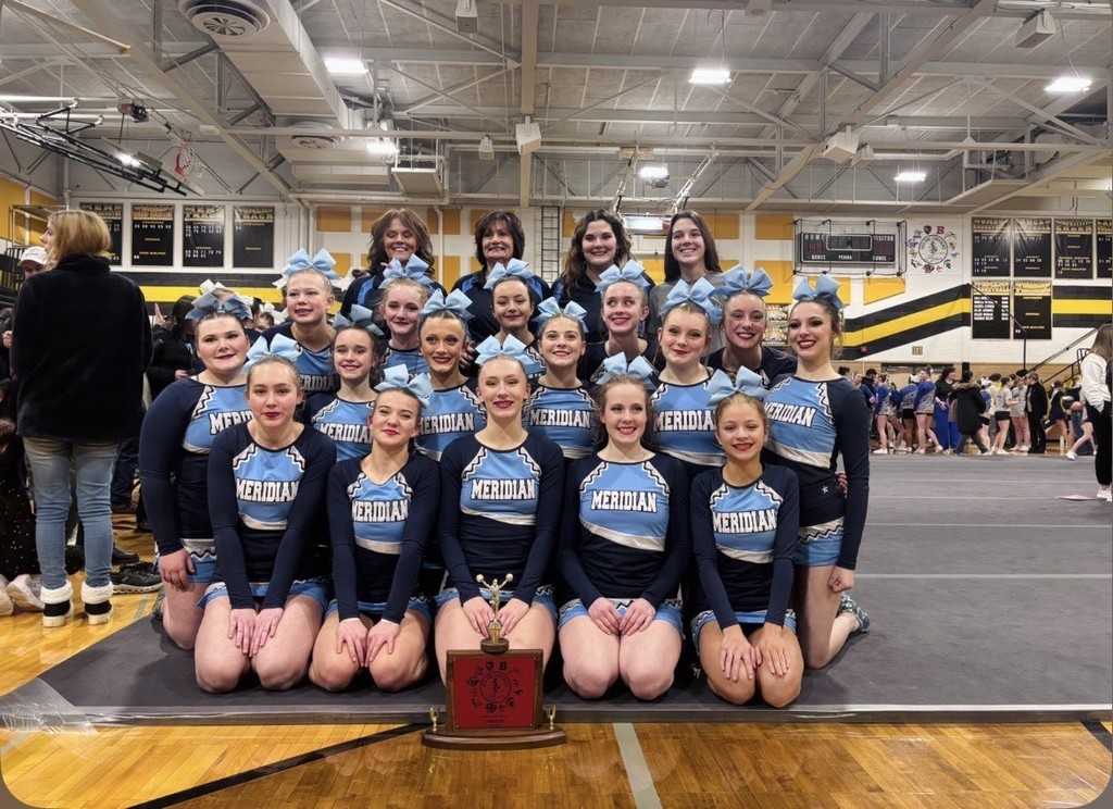 Cheer Team with Trophy