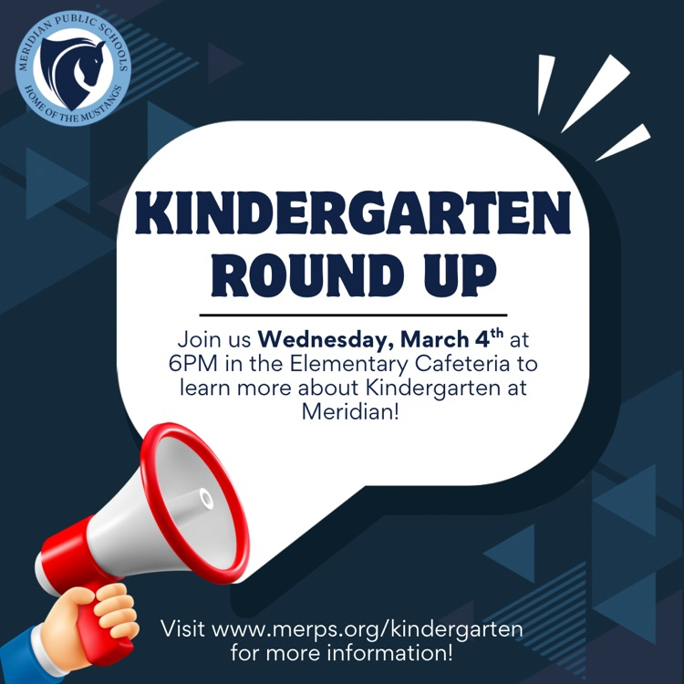 Kindergarten Round Up flyer 2026