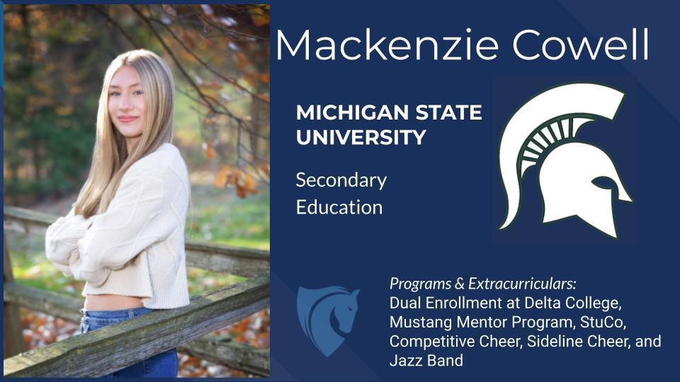 Mackenzie Cowell, MSU, Secondary Education, Programs