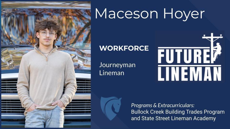 Maceson Hoyer, Journeyman Lineman, Workforce, Future Lineman, etc. 