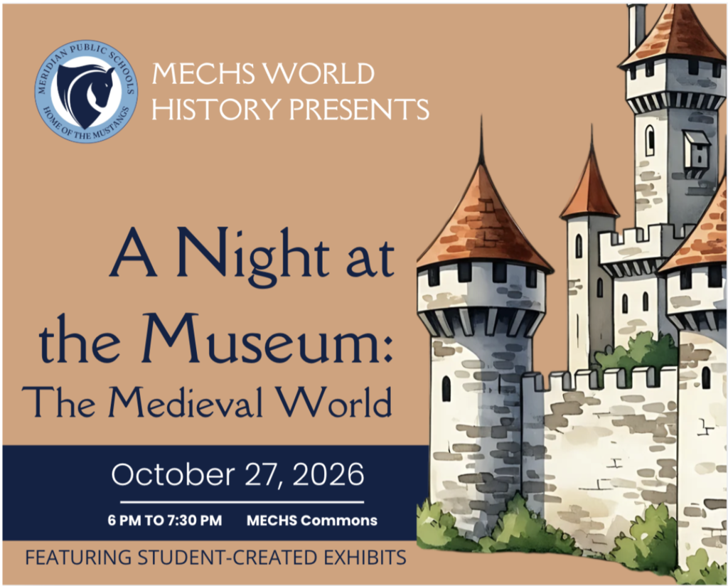 Poster invitation to MECHS World History event