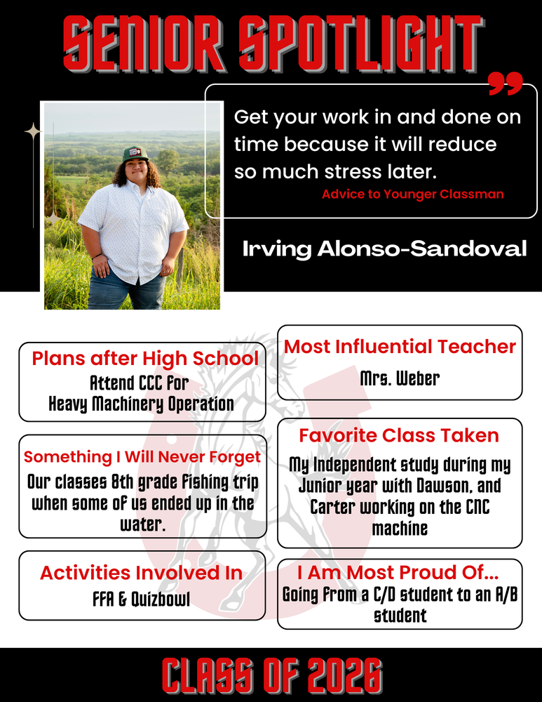 Irving Alonso-Sandoval Senior Spotlight