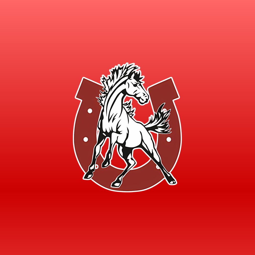 Mustang Logo with Red Block