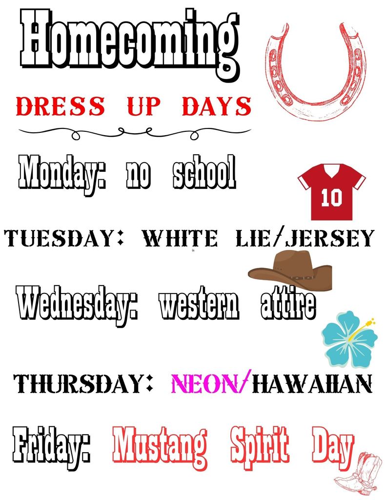 homecoming dress up days
