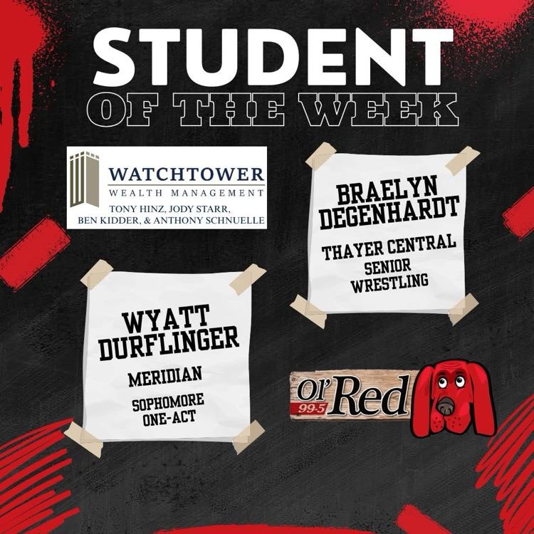 Wyatt Durflinger Ol’ Red Student of the week!