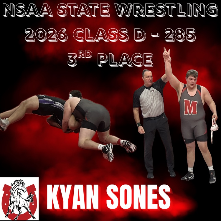 Kyan Sones NSAA 2026 Class D 3rd 285 lbs