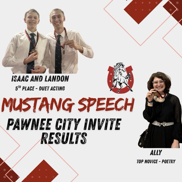 Isaac and Landon Duet Acting - 5th Mustang Speech Pawnee City Invite Results Ally Top Novice - Poetry