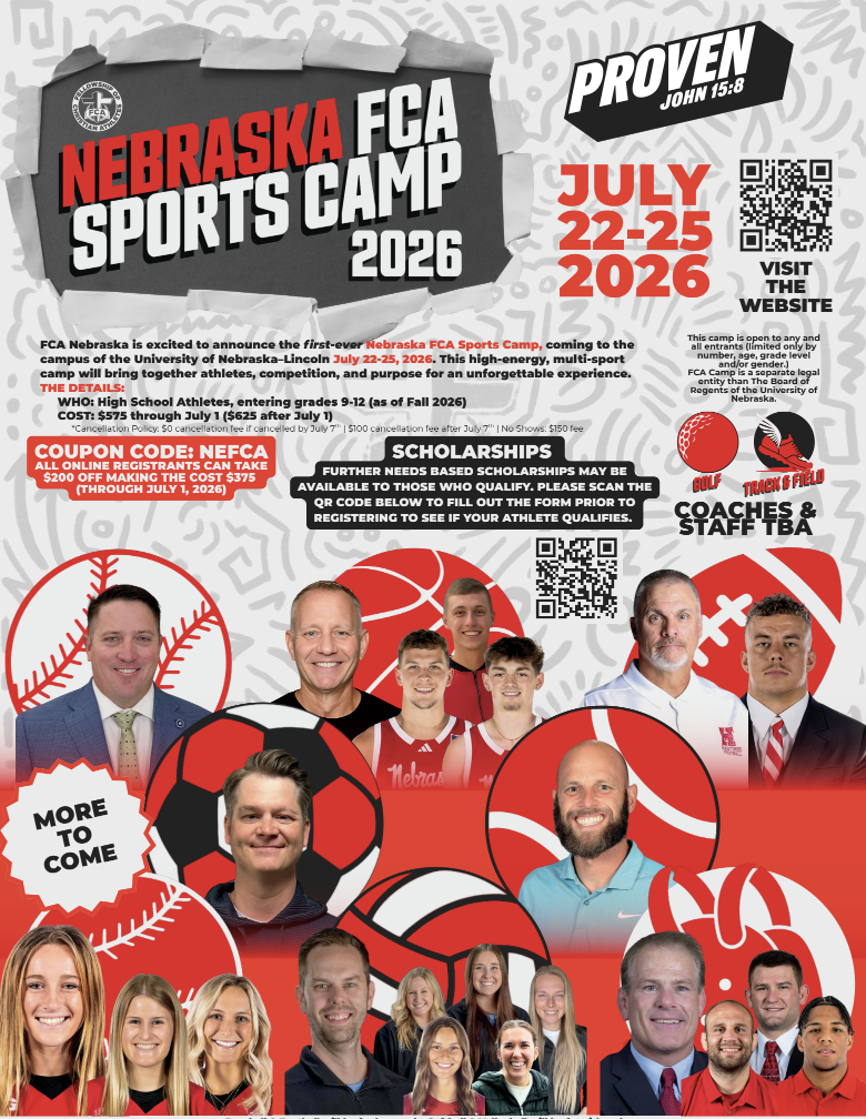 Nebraska FCA Sports Camp Info