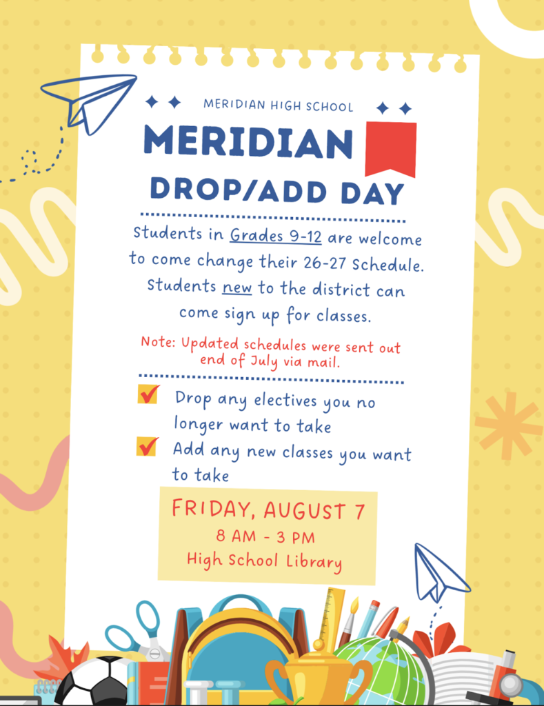 Drop and Add Day!!
