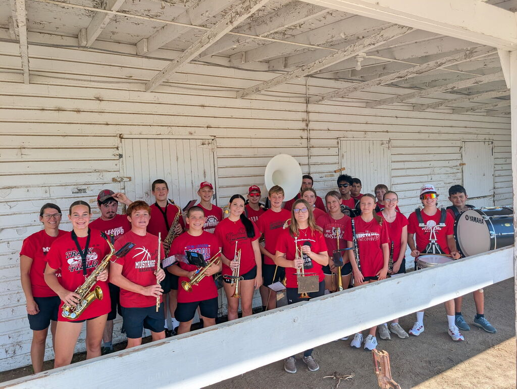 Marching band group picture