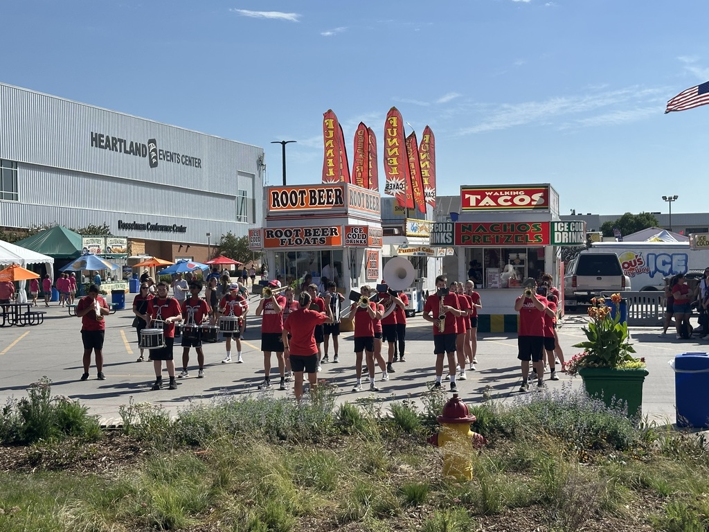 Marching band at the State Fair