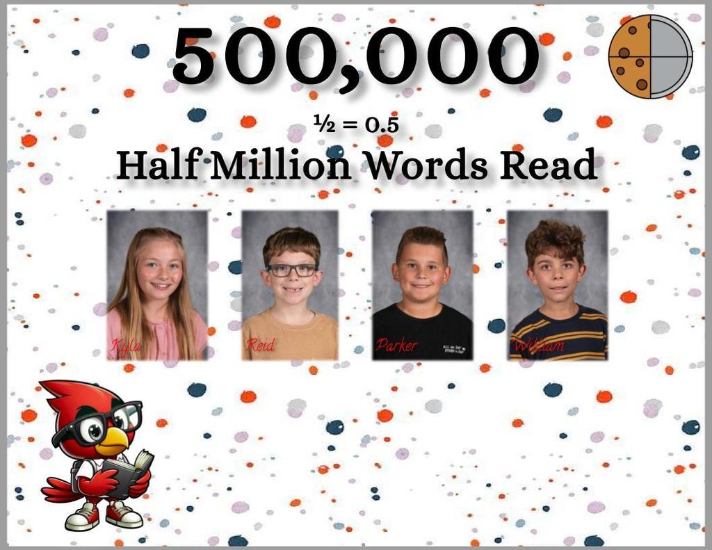4 Studetns Half Million Word Readers
