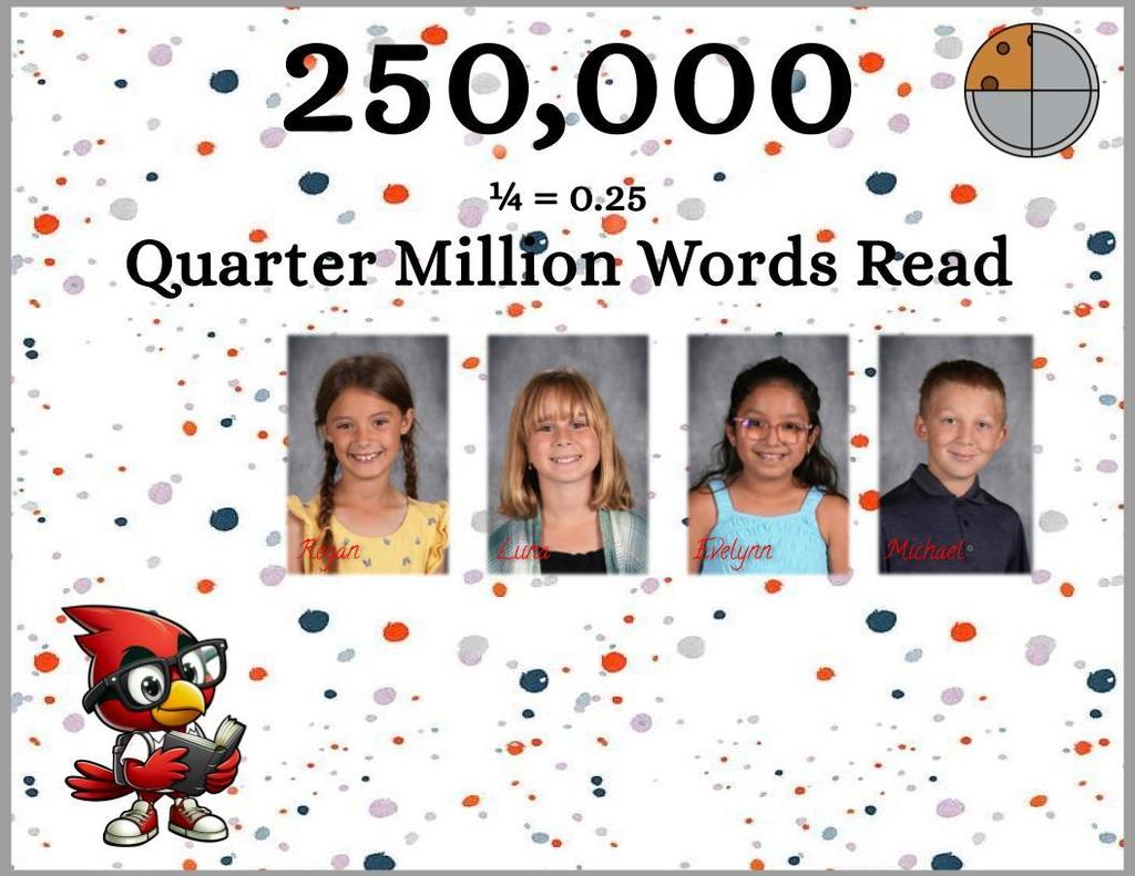 4 Students Quarter Million Word Reader 2