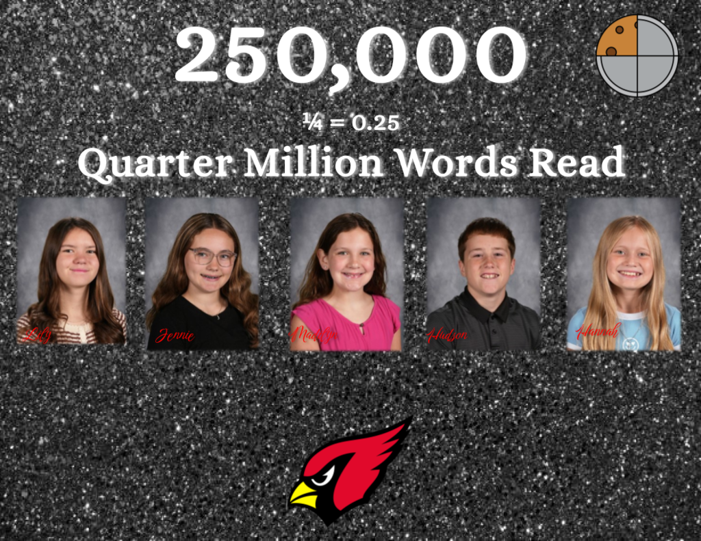 5 Students read 250,000