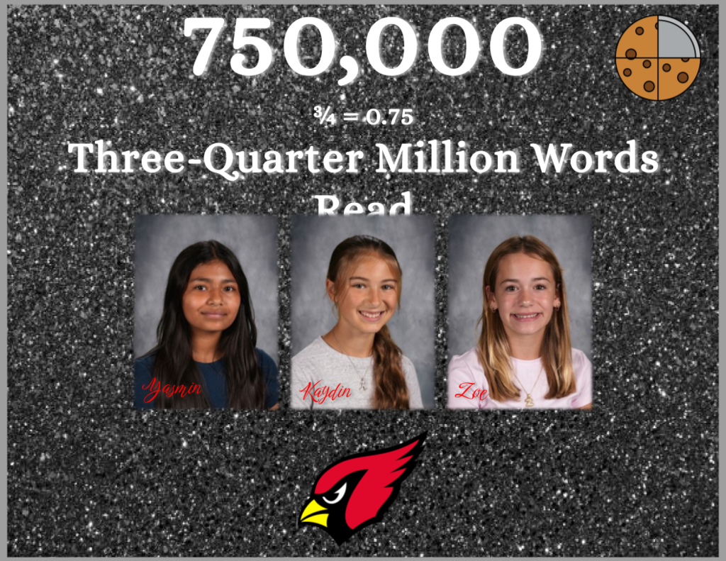 3 Students read 755,000 words