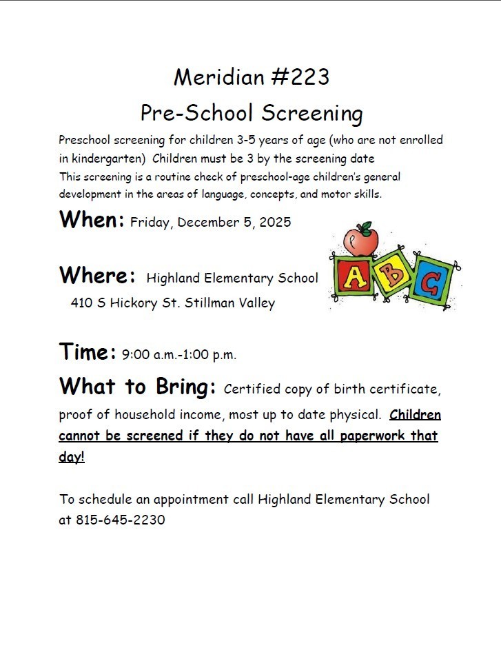 Pre-School Screening