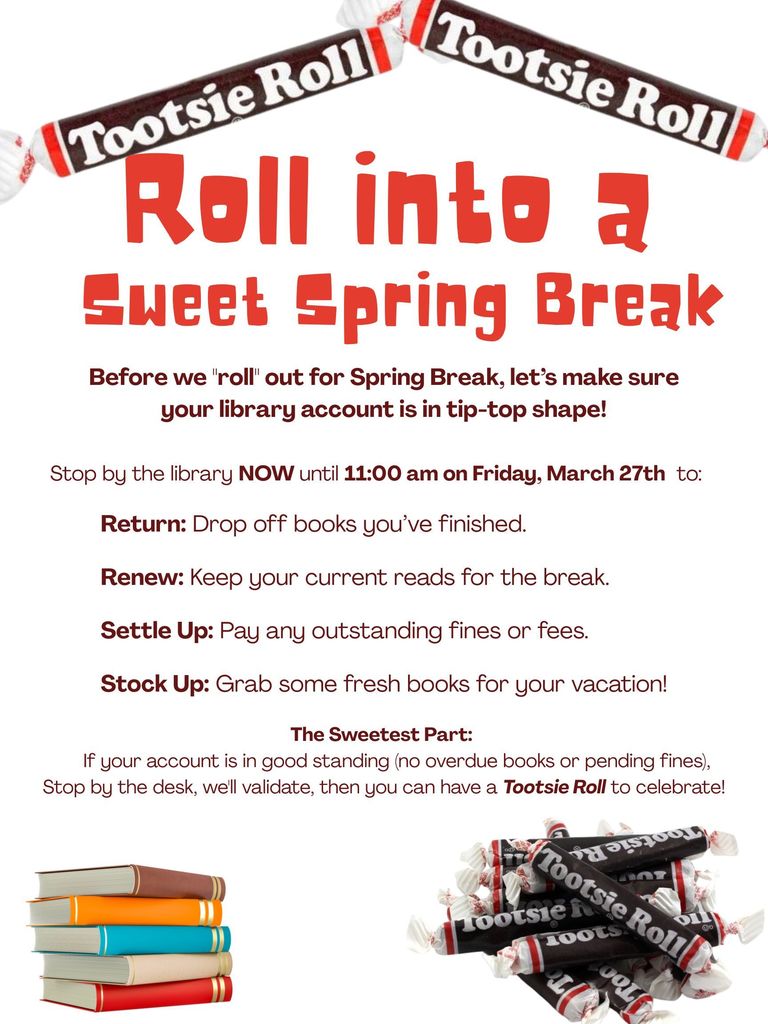 Roll into Spring Break with a Sweet Library Account