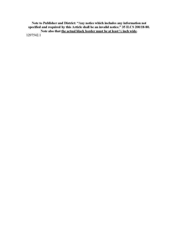 Truth in taxation notice