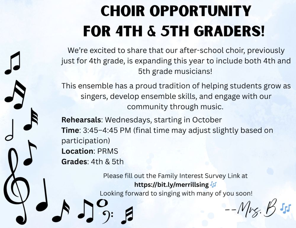 choir flyer