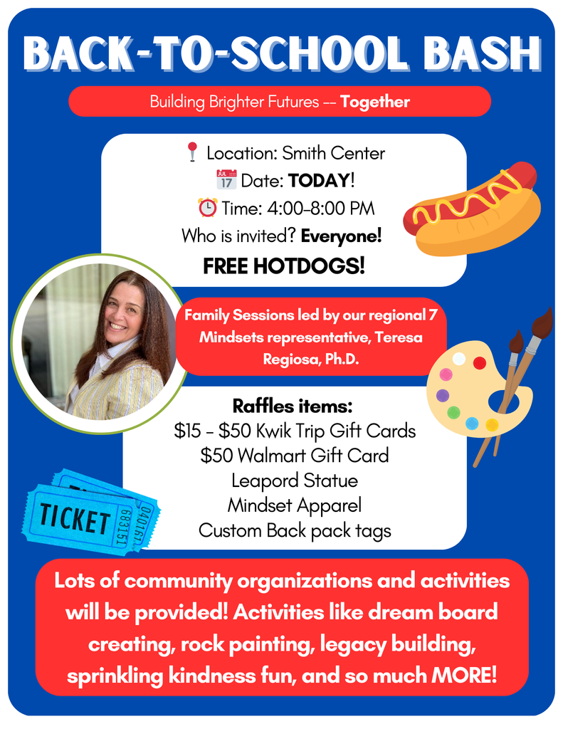 Back to school Bash is today!
