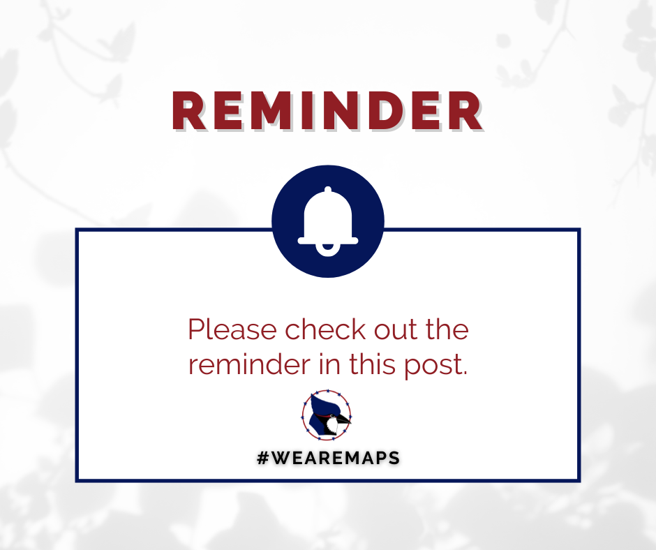 Reminder Please check out the reminder in this post #wearemaps