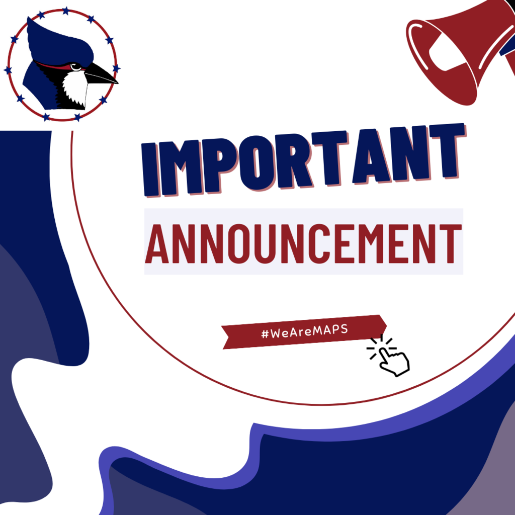 Graphic that says important announcement