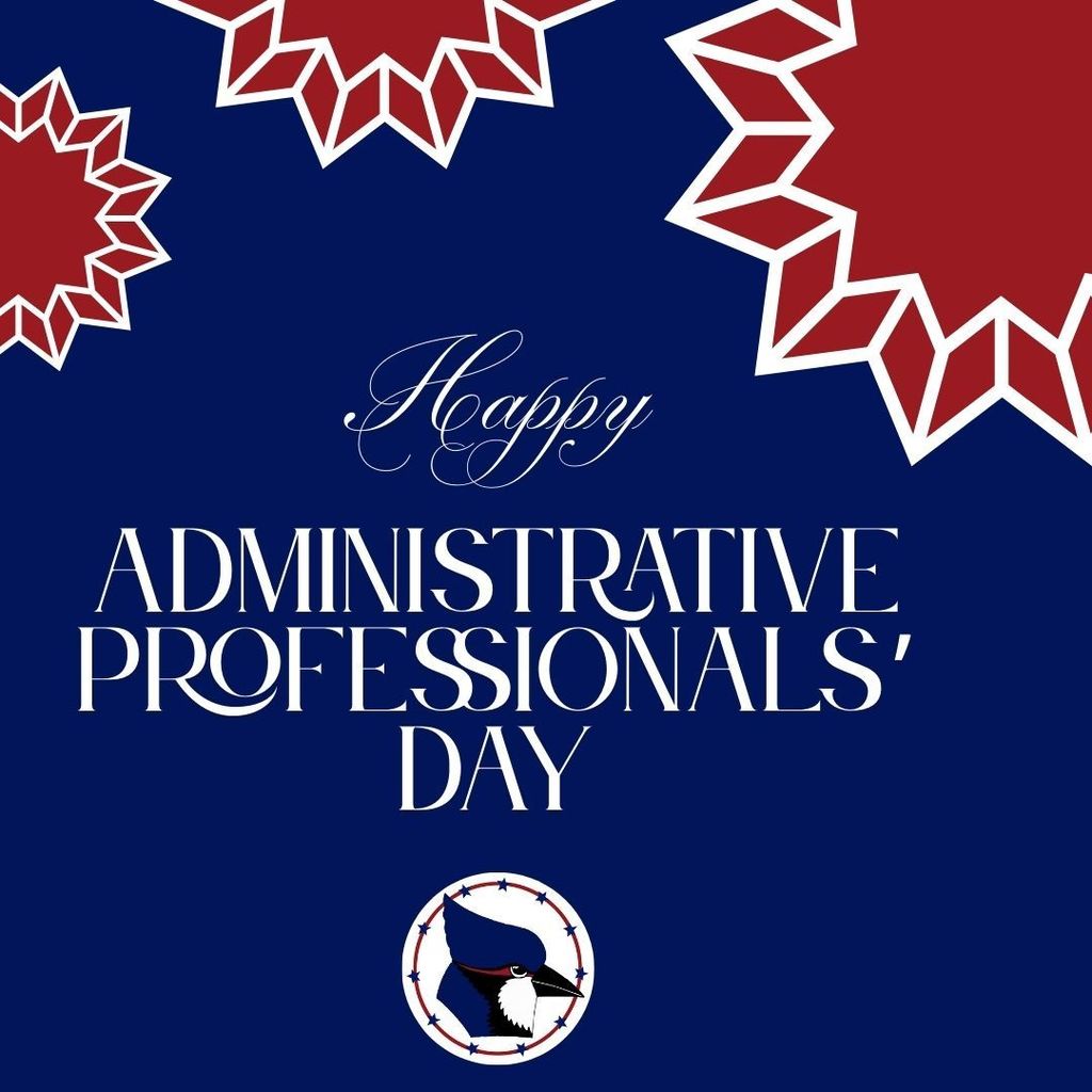 Doodle with logo and "Happy Administrative Professionals' Day" on it