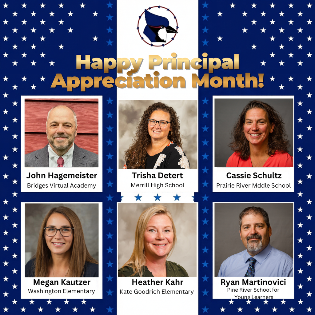 Happy Principal Appreciation Month! With pictures of our 6 principals