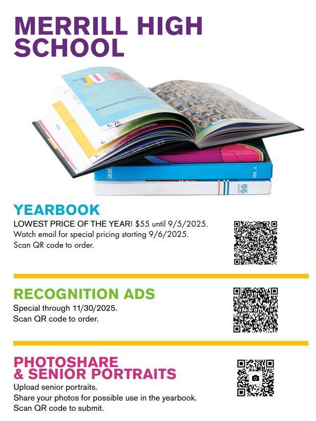 MERRILL HIGH SCHOOL YEARBOOK 