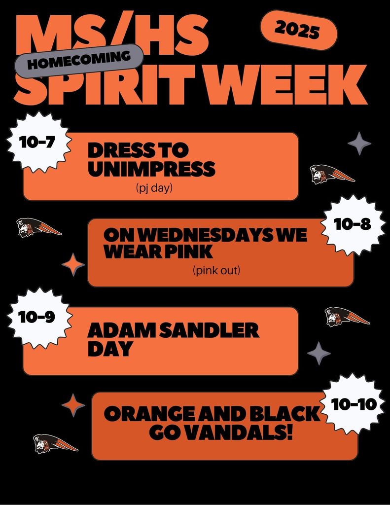MS/HS Spirit Days