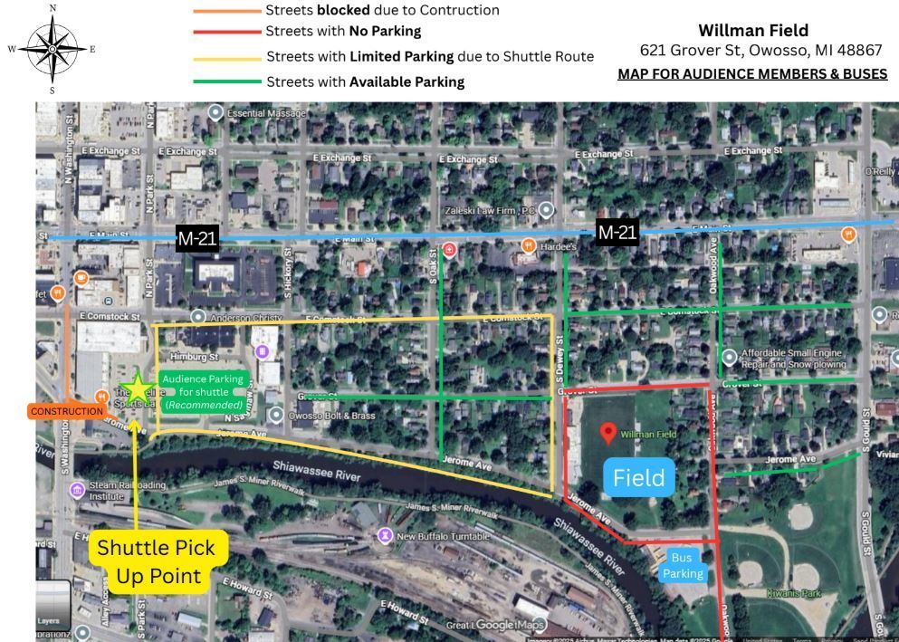 Marching Band Festival Map