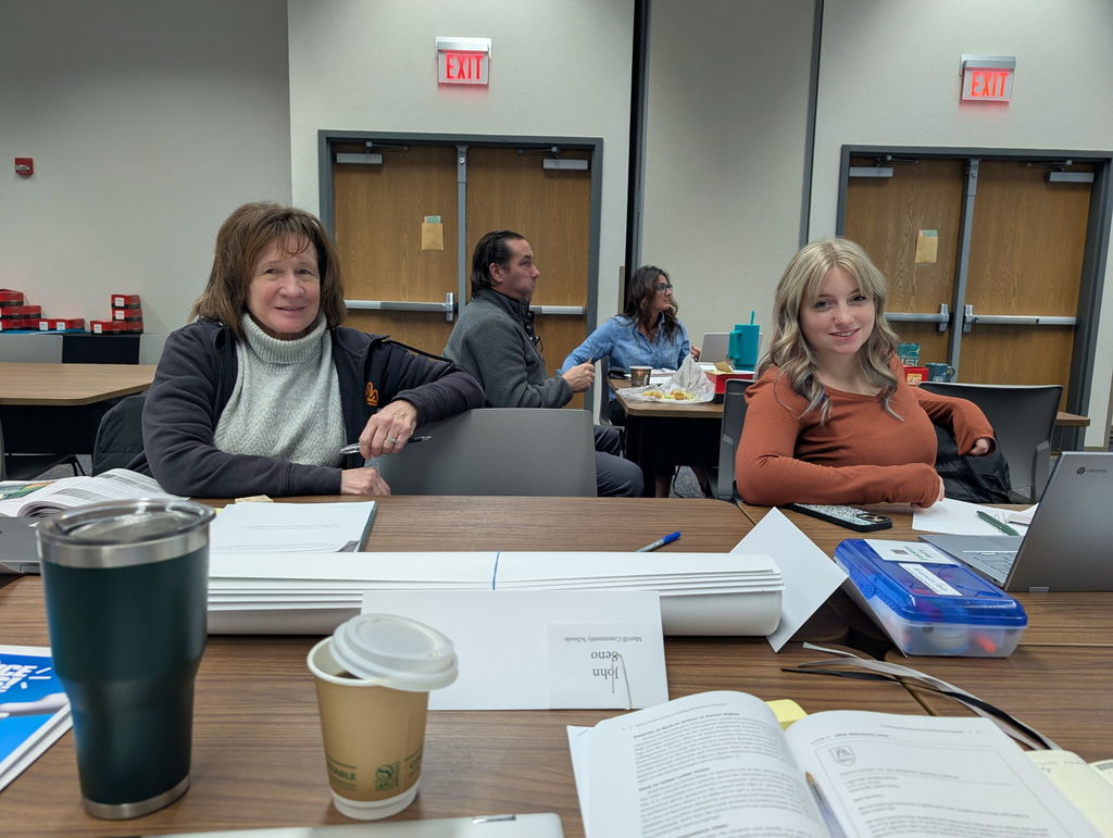 Mrs. Stevens and Mrs. Haltom