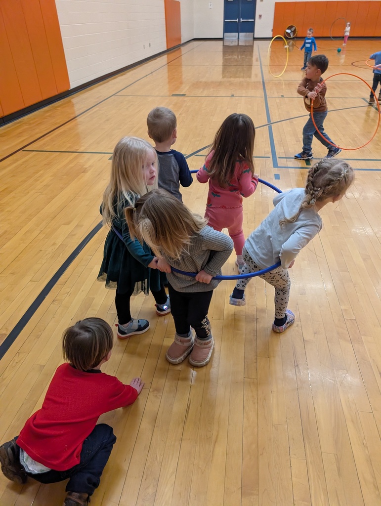 tots playing in gym