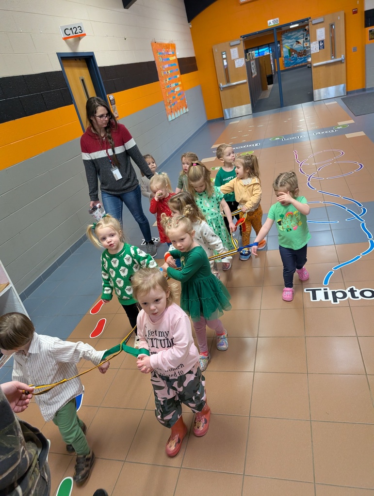 tots walking in hall