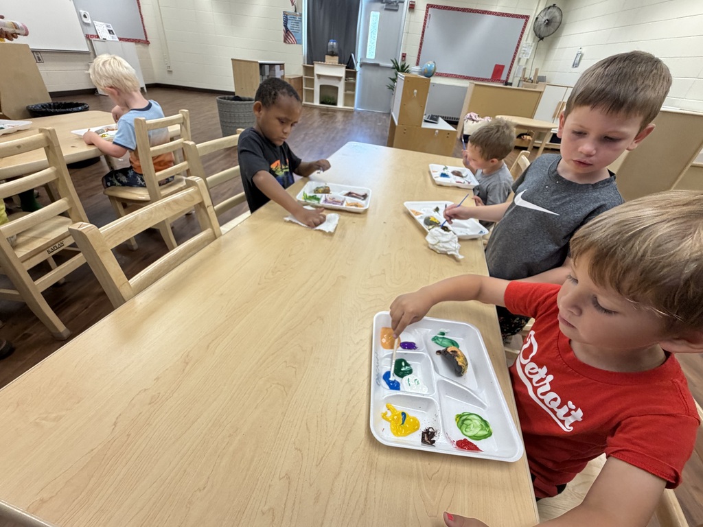 preschool rock paint