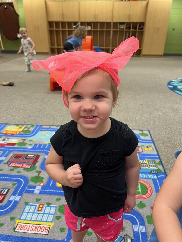 tot with bandana