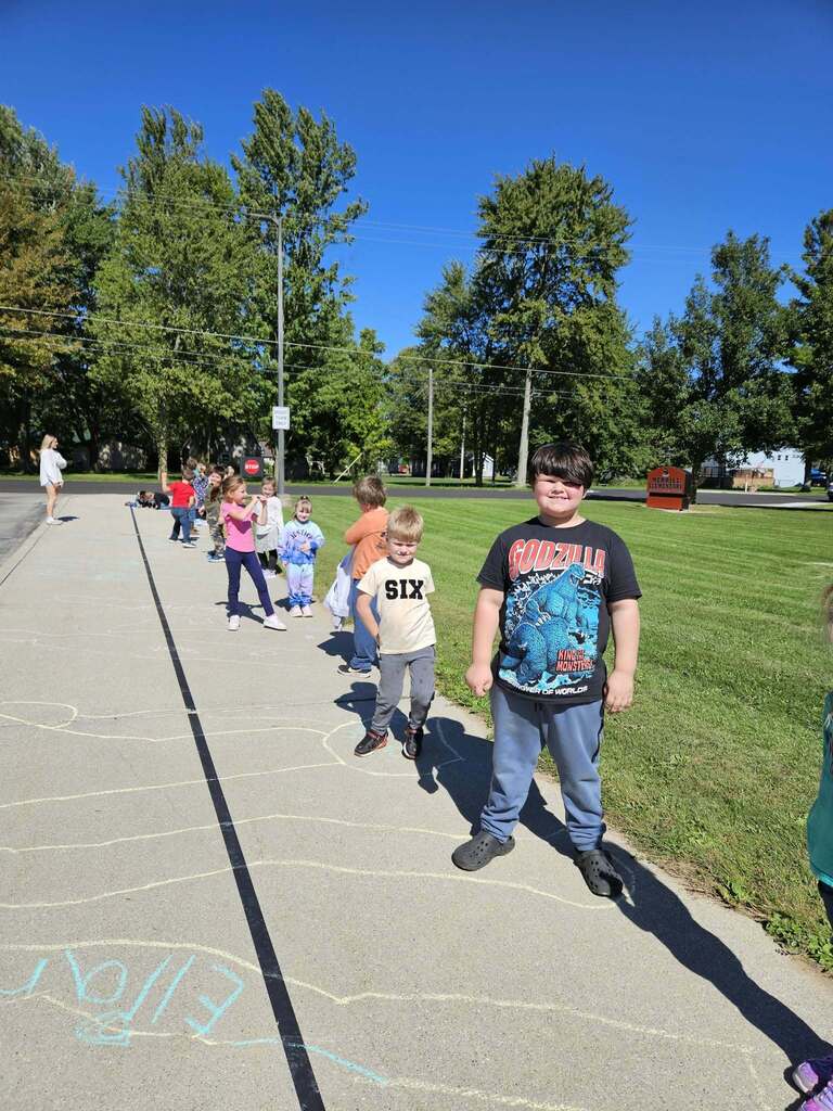students with shadows