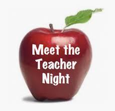 red apple that says meet the teachery