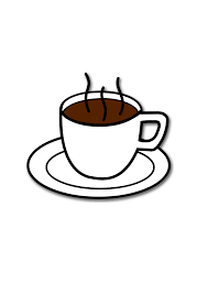 white coffee cup with steaming hot coffee