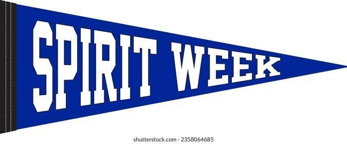 blue flag with white letters