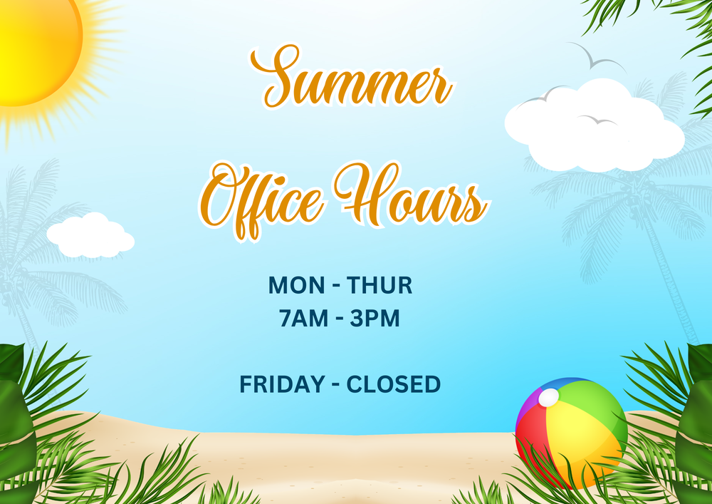 Summer offce hours 