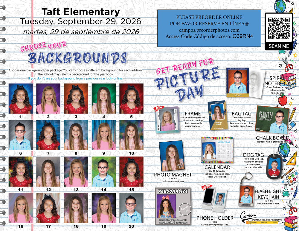 student pictures with different backgrounds