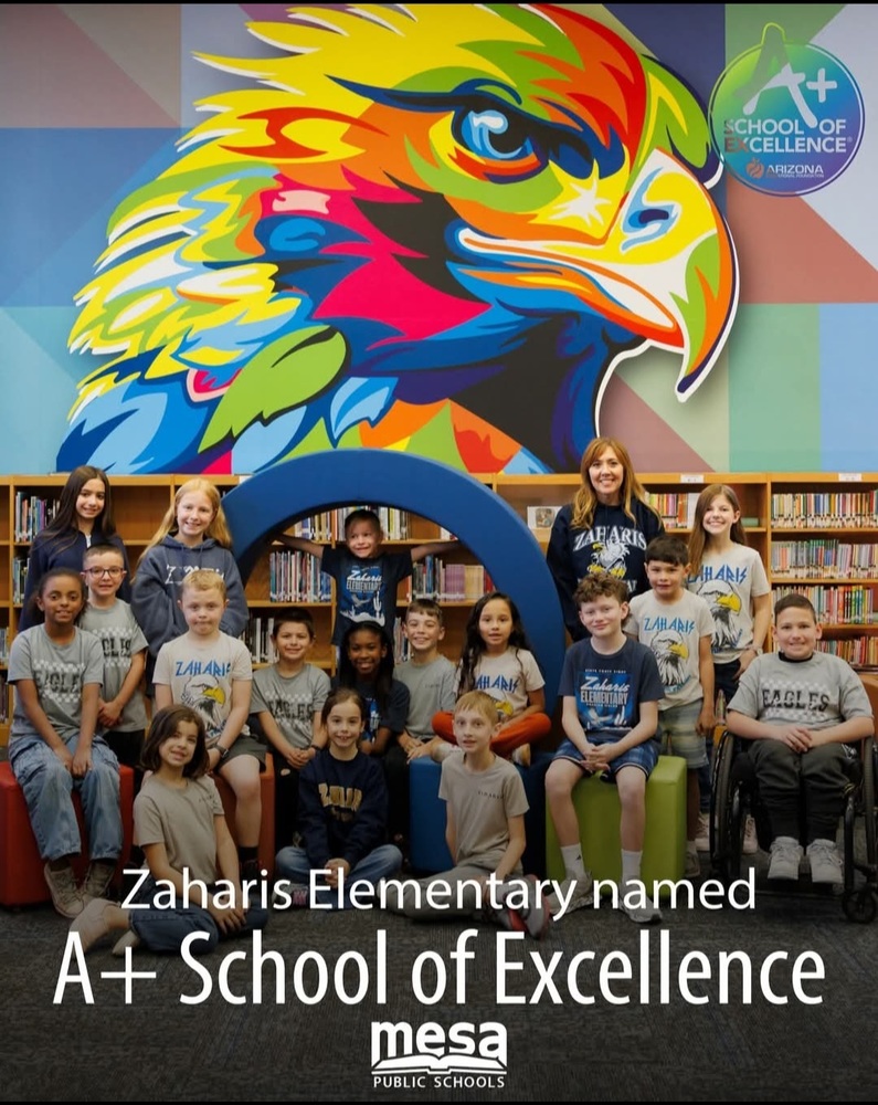 Principal and Students in the Library