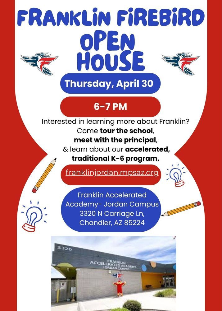 Firebird Open House flyer