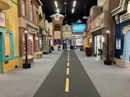Simulated city street