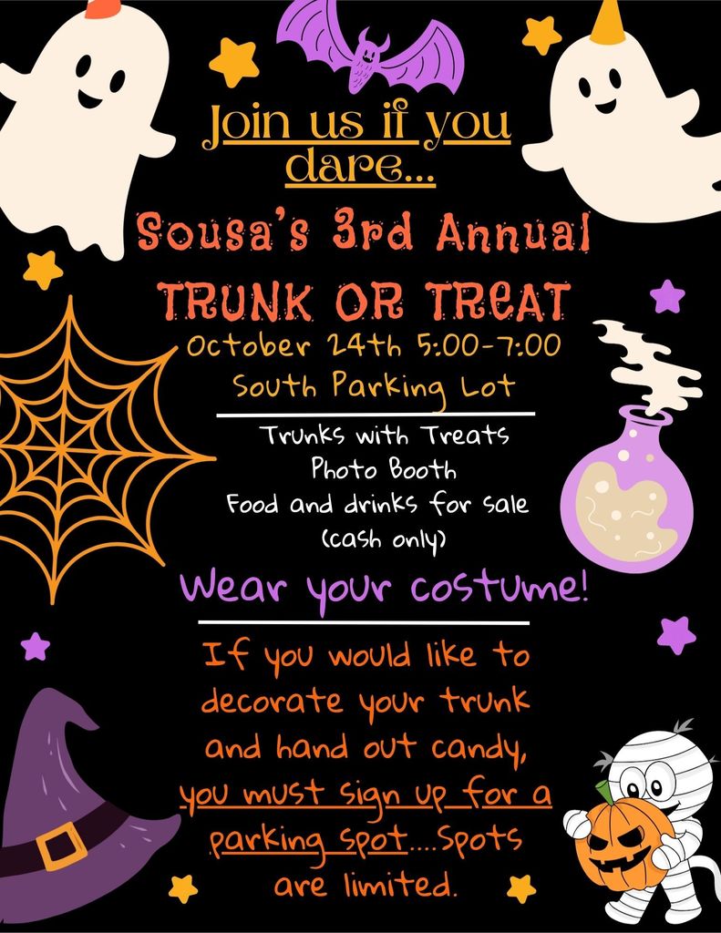 Trunk or treat flyer 2025