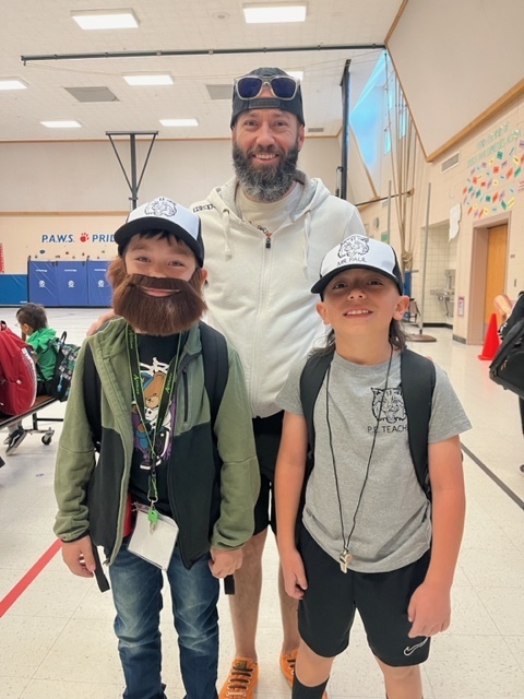 teacher and students dressed alike