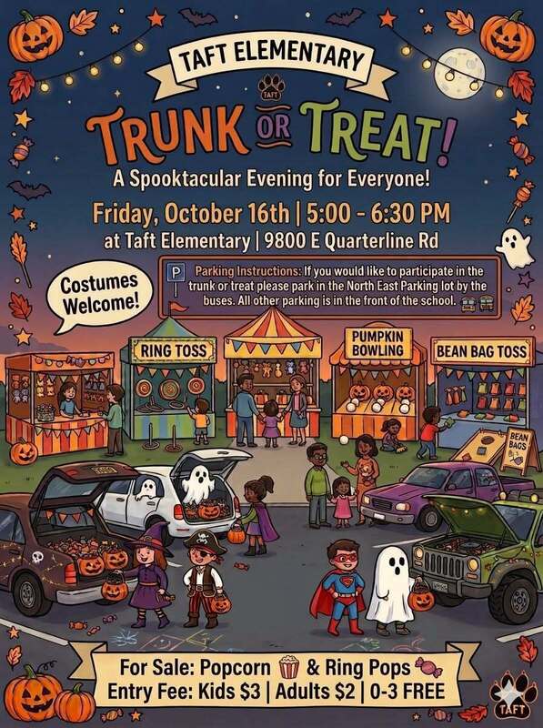 carnival stands with car trunks open with games and candy
