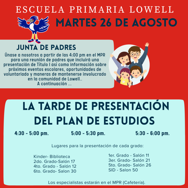 Invitacion para reunion de padres