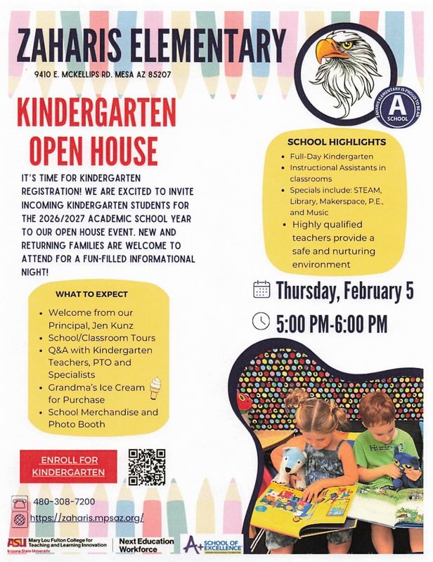 Kindergarten Open House Flyer